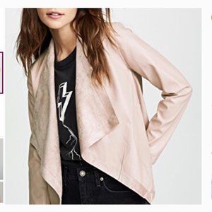 NWT BB Dakota Teagan REVERSIBLE Faux Vegan Leather Suede Jacket